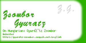 zsombor gyuratz business card